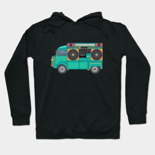 Citroen HY - Boombox Van- Huge Ghettoblaster on a Classic Van Hoodie